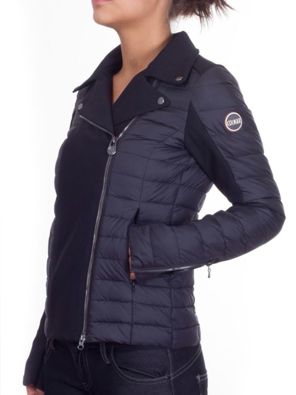 COLMAR ORIGINALS WARRIOR BIKER ASYMMETRICAL ZIP DOWN JACKET SIZE 44 OR MEDIUM